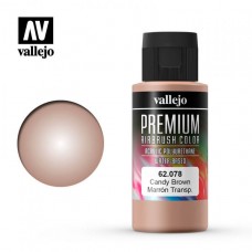 Acrylicos Vallejo - 62078 - 高階色彩 Premium Color - 透明棕 Candy Brown - 60 ml. (建議售價NT 220)