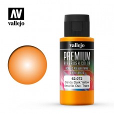 Acrylicos Vallejo - 62072 - 高階色彩 Premium Color - 透明暗黃色 Candy Dark Yellow - 60 ml. (建議售價NT 220)