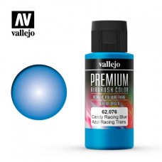 Acrylicos Vallejo - 62076 - 高階色彩 Premium Color - 透明競速藍 Candy Racing Blue - 60 ml. (建議售價NT 220)
