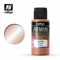 Acrylicos Vallejo - 62050 - 高階色彩 Premium Color - 銅色 Copper - 60 ml. (建議售價NT 230)
