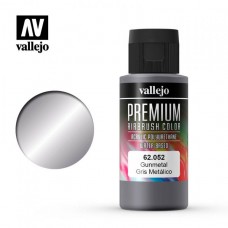 Acrylicos Vallejo - 62052 - 高階色彩 Premium Color - 槍鐵色 Gunmetal - 60 ml. (建議售價NT 230)