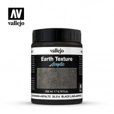 Acrylicos Vallejo - 26214 - 佈景效果 Diorama Effects - 黑熔岩瀝青 Black Lava-Asphalt - 200 ml.(NT 390)