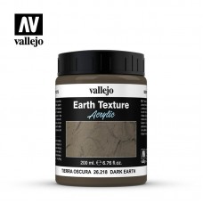 Acrylicos Vallejo - 26218 - 佈景效果 Diorama Effects - 深色土地 Dark Earth - 200 ml.(NT 390)