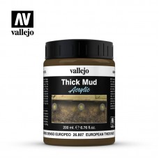 Acrylicos Vallejo - 26807 - 佈景效果 Diorama Effects - 歐洲厚泥 European Thick Mud - 200 ml.(NT 490)