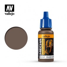 Acrylicos Vallejo - 機甲色彩 Mecha Color - 062 - 69521 - 油汙面漬洗 Oiled Earth Wash - 17 ml. (NT 110)(6/盒)