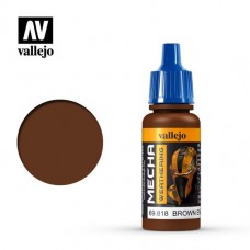 Acrylicos Vallejo - 機甲色彩 Mecha Color - 068 - 69818 - 棕色煙灰（消光） Brown Eng. Soot (Matt) - 17 ml. (NT 110)(6/盒)