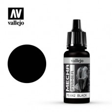 Acrylicos Vallejo - 機甲色彩 Mecha Color - 078 - 70642 - 黑色底漆 Black - 17 ml. (NT 130)(6/盒)
