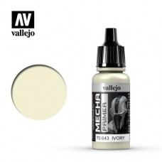 Acrylicos Vallejo - 機甲色彩 Mecha Color - 079 - 70643 - 象牙色底漆 Ivory - 17 ml. (NT 130)(6/盒)