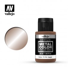 Acrylicos Vallejo - 77710 - 金屬色彩 Metal Color - 銅 Copper - 32 ml.(NT 300)
