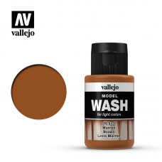 Acrylicos Vallejo - 76513 - 模型漬洗漆 Model Wash - 棕色漬洗色 Brown Wash - 35 ml.(NT 190)