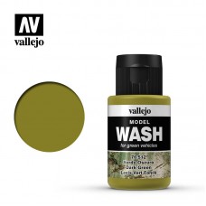 Acrylicos Vallejo - 76512 - 模型漬洗漆 Model Wash - 深綠漬洗色 Dark Green Wash - 35 ml.(NT 190)