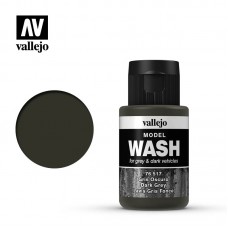 Acrylicos Vallejo - 76517 - 模型漬洗漆 Model Wash - 深灰漬洗色 Dark Grey Wash - 35 ml.(NT 190)