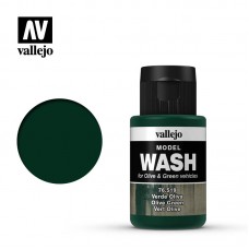 Acrylicos Vallejo - 76519 - 模型漬洗漆 Model Wash - 橄欖綠漬洗色 Olive Green - 35 ml.(NT 190)