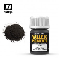 Acrylicos Vallejo - 73116 - 色粉 Pigments - 碳黑 Carbon Black (煙燻黑 Smoke Black) - 35 ml.(NT 140)
