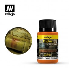 Acrylicos Vallejo - 73816 - 舊化效果液 Weathering Effects - 柴油污漬 Diesel Stains - 40 ml.(NT 200)