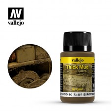 Acrylicos Vallejo - 73807 - 舊化效果液 Weathering Effects - 歐洲厚泥土 European Thick Mud - 40 ml.(NT 200)