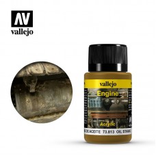Acrylicos Vallejo - 73813 - 舊化效果液 Weathering Effects - 油漬 Oil Stains - 40 ml.(NT 200)