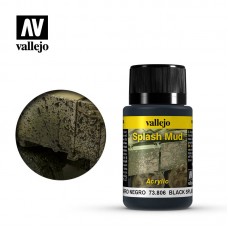 Acrylicos Vallejo - 73806 - 舊化效果液 Weathering Effects - 黑色飛濺泥土 Black Splash Mud - 40 ml.(NT 200)