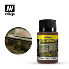 Acrylicos Vallejo - 73805 - 舊化效果液 Weathering Effects - 棕色飛濺泥土 Brown Splash Mud - 40 ml.(NT 200)