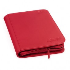Ultimate Guard Zipfolio XenoSkin 4-Pocket - Red - UGD010355(NT630) 4格類皮革拉鍊卡冊-紅色