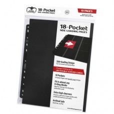 Ultimate Guard 18-Pocket Side-Loading 10 pages - Black - UGD010404(NT200)單邊9格活頁10張-黑色