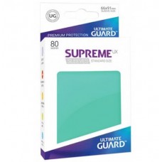 Ultimate Guard 80 - Supreme UX Sleeves Standard Size - Turquoise - UGD010537（NT200)標準尺寸80入-藍綠色