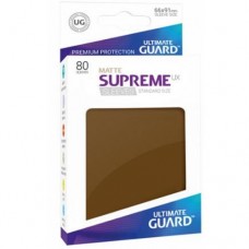 Ultimate Guard 80 - Supreme UX Sleeves Standard Size - Matte Brown - UGD010567（NT200)標準尺寸80入-磨砂咖啡色