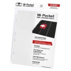 Ultimate Guard 18-Pocket Side-Loading 10 pages - White - UGD010405(NT200) 單邊9格活頁10張-白色