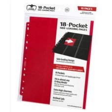 Ultimate Guard 18-Pocket Side-Loading 10 pages - Red - UGD010407(NT200) 單邊9格活頁10張-紅色