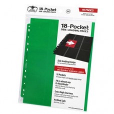 Ultimate Guard 18-Pocket Side-Loading 10 pages - Green - UGD010408(NT200)單邊9格活頁10張-綠色