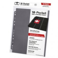 Ultimate Guard 18-Pocket Side-Loading 10 pages - Grey - UGD010412(NT200) 單邊9格活頁10張-灰色