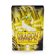 龍盾Dragon Shield 60 - 日規尺寸卡套(60入) Deck Protector Sleeves - Japanese size 磨砂黃色Matte Yellow - AT-11114 (NT 220)