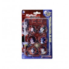 Wizkids - 漫威宇宙 反轉英雄「高譚狂花」系列骰子與指示物組 - Dice & Token Pack - DC HeroClix - Harley Quinn - 72500 (NT330)
