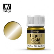 Acrylicos Vallejo - 219 - 70793 - 液態金屬 Liquid Gold - 正金色 Rich Gold (Alcohol Based) - 35 ml.(NT 180)