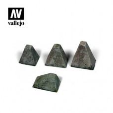 Acrylicos Vallejo - SC218 - Figure - Scenics - Höckerhindernis “Type 38” (Anti-Tank Barriers)(建議售價NT 410)