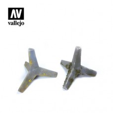 Acrylicos Vallejo - SC220 - Figure - Scenics - Trident Anti-Tank Obstacle(建議售價NT 450)