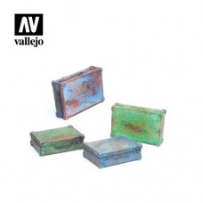 Acrylicos Vallejo - SC226 - Figure - Scenics - Metal Suitcases(建議售價NT 410)