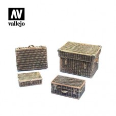 Acrylicos Vallejo - SC227 - Figure - Scenics - Wicker Suitcases(建議售價NT 410)