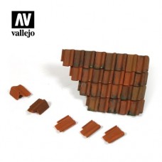 Acrylicos Vallejo - SC230 - Figure - Scenics - Damaged Roof Section and Tiles(建議售價NT 450)