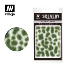 Acrylicos Vallejo - SC406 - Scenery - Wild Tuft - 綠色草叢 Green - 4 mm (建議售價NT 120)