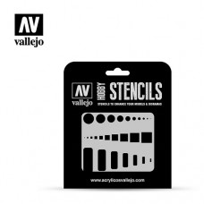 Acrylicos Vallejo - ST-AIR003 - Stencils - 檢修門 Access Trap Doors - 1/32, 1/48 & 1/72 (建議售價NT 150)