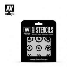 Acrylicos Vallejo - ST-AIR004 - Stencils - 美國空軍標誌 USAF Markings - 1/32, 1/48 & 1/72 (建議售價NT 150)