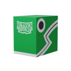 龍盾Dragon Shield Double Shell Box  - Green & Black - AT-30604龍盾雙層卡盒綠＆黑 可裝100+卡片(130元)