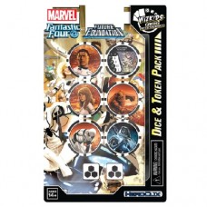Wizkids - 漫威宇宙反轉英雄「驚奇四超人未來基金會」骰子與指示物組合 - Dice & Token Pack - Marvel HeroClix - Fantastic Four Future Foundation - 84784（NT 330）