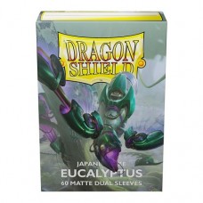 龍盾Dragon Shield 60 - 日規尺寸卡套(60入)Deck Protector Sleeves - 雙層色磨砂Japanese Size Dual Matte - 尤加利綠Eucalyptus (Lehel) - AT-15149 (NT 250)