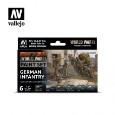 Acrylicos Vallejo - 70206 - 套組 Set - 德國步兵套組 German Infantry (6) - 17 ml. (NT 580)