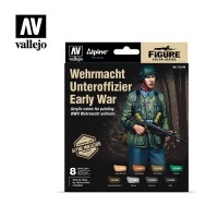 Acrylicos Vallejo - 70246 - 套組 Set - 早期戰爭國防軍士官套組(含組裝模型) Alpine Wehrmacht Unteroffizier Early War (8) - 17 ml. (NT 1,490)