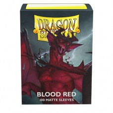 龍盾Dragon Shield - 標準尺寸卡套 DS100 磨砂 Matte - 血紅色 Blood Red (NT350)