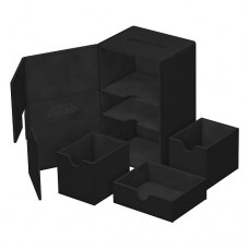 Ultimate Guard - Twin Flip’n’Tray 160+ Monocolor Xenoskin Black 160+雙層單色皮革卡盒 黑色 UGD011234 (NT1250) 