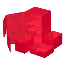 Ultimate Guard - Twin Flip’n’Tray 160+ Monocolor Xenoskin Red 160+雙層單色皮革卡盒 紅色 UGD011236 (NT1250)